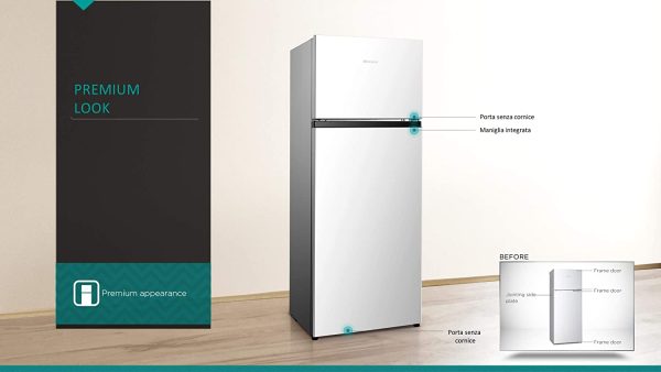 Frigo doppia porta Hisense Bianco F 205 Litri RT267D4AWF