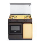 DE LONGHI SGK854N Cucina 86x50cm 4 fuochi con portabombola marrone Forno GAS