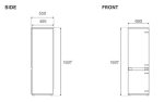 BERTAZZONI REF704BBNPTC-S Serie Professional 70 cm frigorifero da incasso H193, sliding door