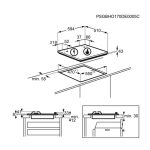 ELECTROLUX EGS6414W Piano cottura 60cm Bianco 4 fuochi