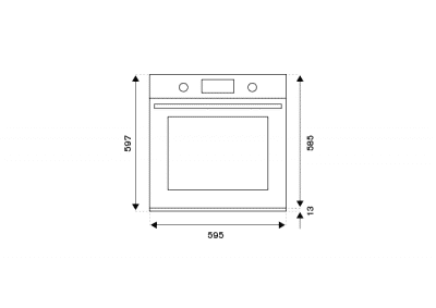 LA GERMANIA F609LAGESX Forno acciaio inox A 76 litri