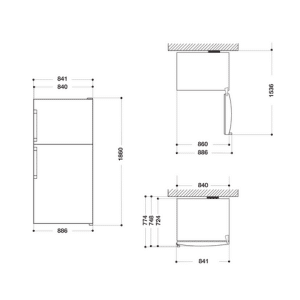 Hotpoint Ariston HA84TE 72 XO3 Frigo Doppia Porta 84cm  NoFrost inox