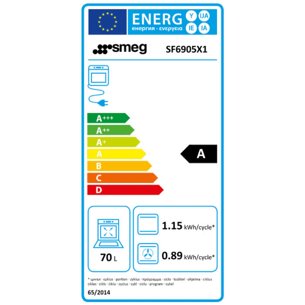SMEG SF6905X1 Forno inox 60cm 70lt Victoria
