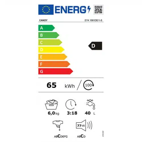 Candy EY4106DE/1-S  Lavatrice 6 Kg 1000 Giri D
