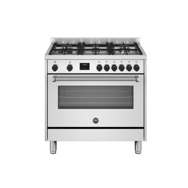 MPL96L1EXC Bertazzoni Cucina 6 Fuochi Forno Elettrico 90x60 cm Inox