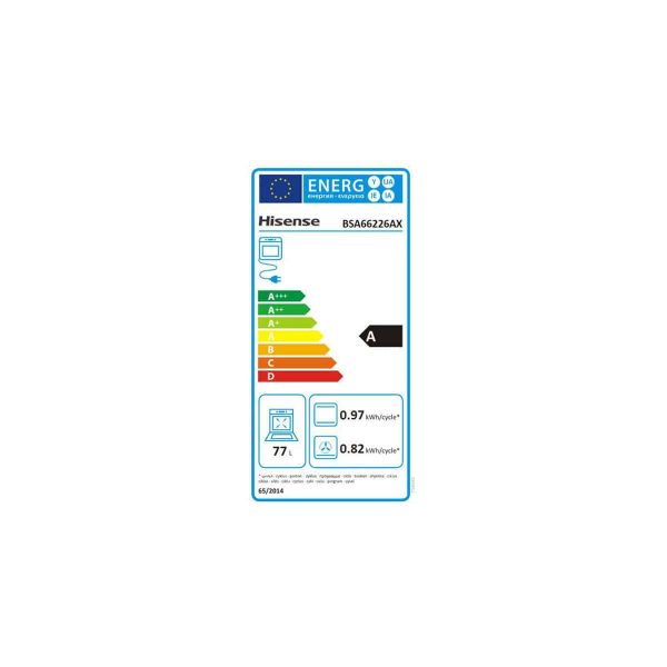 HISENSE BSA66226AX Forno ad incasso Inox 60 cm77lt