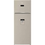 Frigo doppia porta Beko 70cm  F Beige 185cm NoFrost RDNE455E30DBN