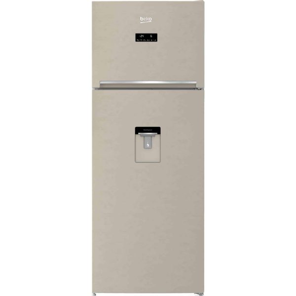 Frigo doppia porta Beko 70cm  F Beige 185cm NoFrost RDNE455E30DBN