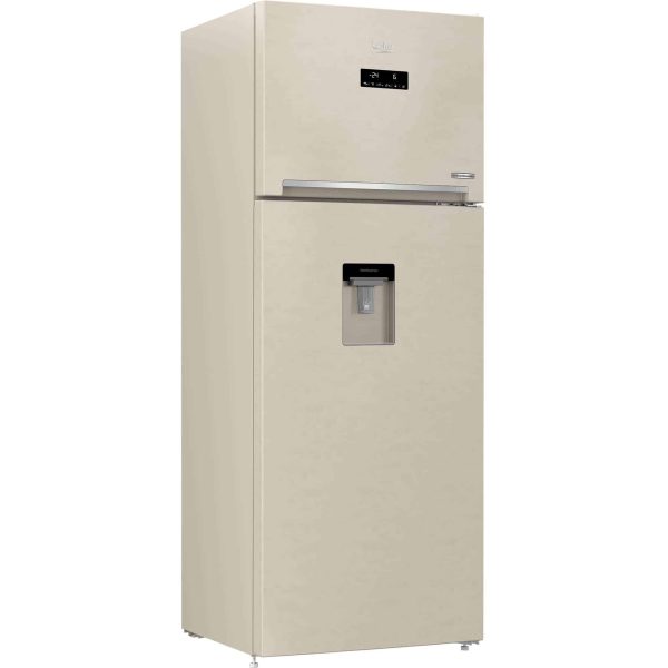 Frigo doppia porta Beko 70cm  F Beige 185cm NoFrost RDNE455E30DBN