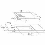 HISENSE GM643XF Piano cottura 60cm Acciaio inox