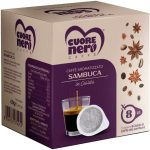 Cuore Nero Caffè Aromatizzati al Ginseng, Nocciola, Cioccolato, Irish Cream, Sambuca